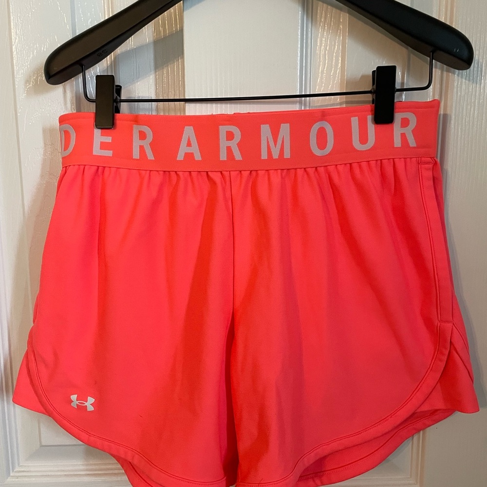 Under Armour Women’s UA Play Up 5” Shorts - Pink